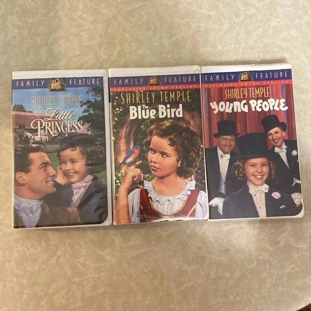 VINTAGE Shirley Temple Movies 13-19 Clamshell‎ VHS Tape Movie Colorized Version - Picture 3 of 4